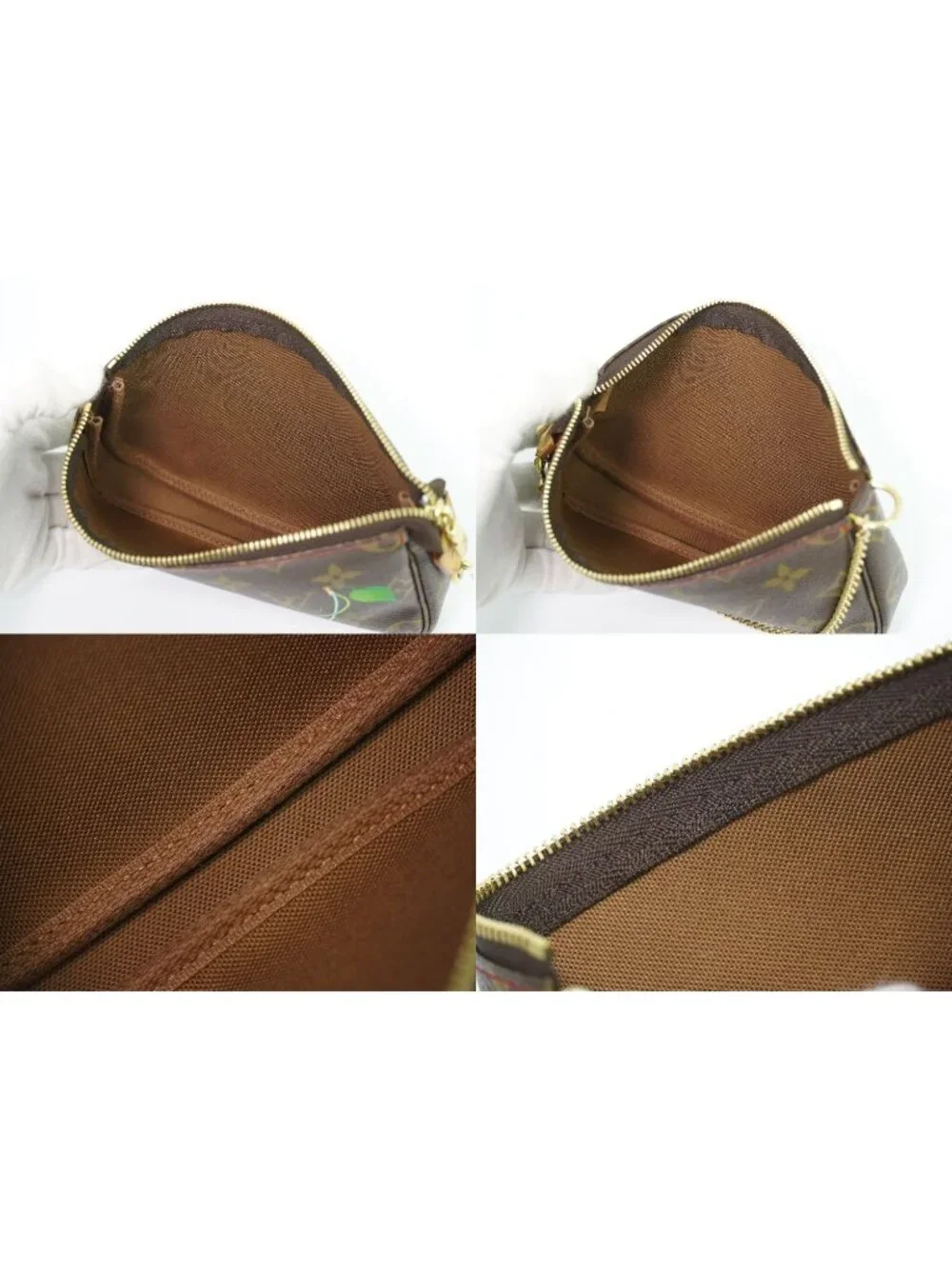 Louis Vuitton LV Monogram Cherry Takashi Murakami Bucket PM Included Pouch